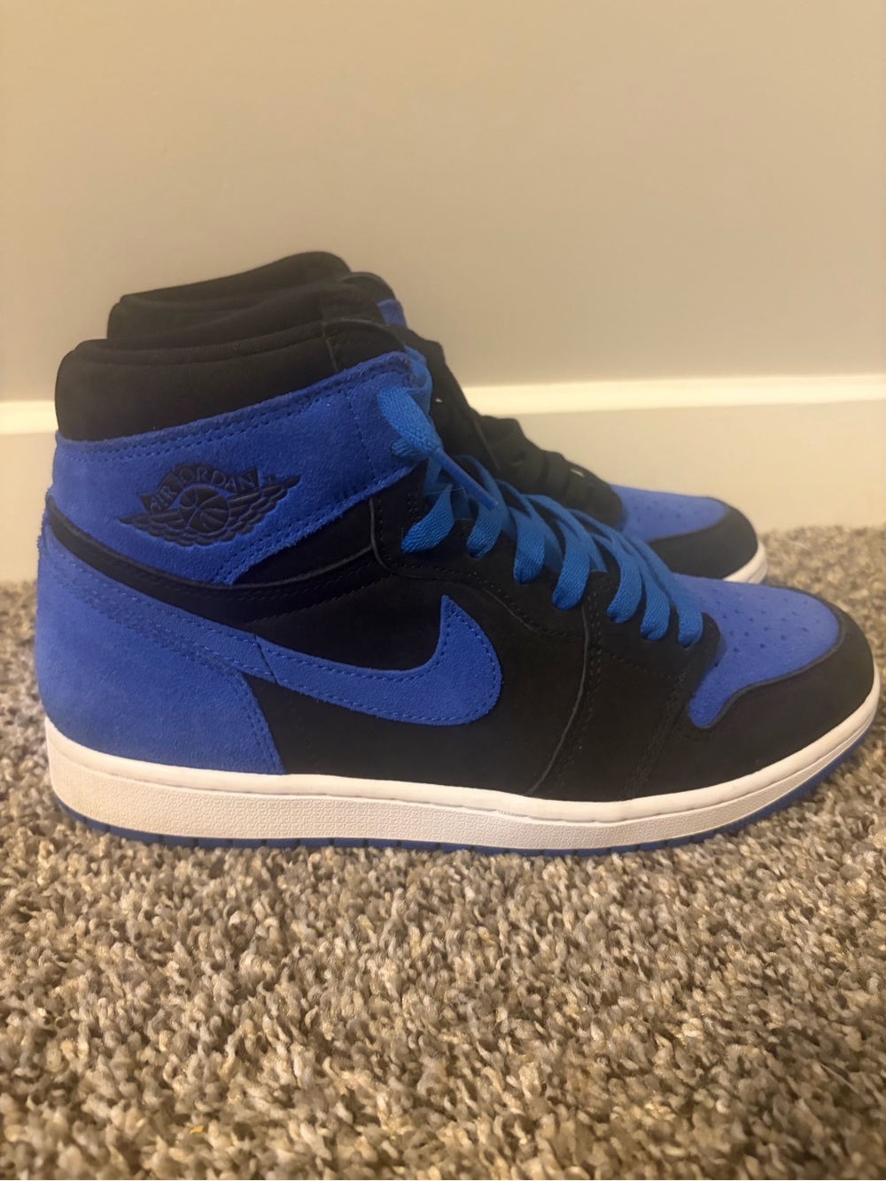 Nike Air Jordan 1 Mid - Black & Royal Blue